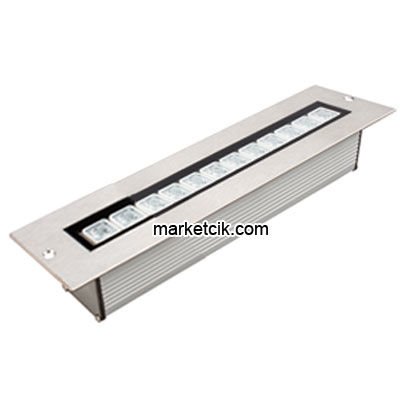 12 Watt Sıva Altı Led Wallwasher Duvar Boyama Aydınlatma Armatürü, Beyaz-Günışığı-Mavi-Kırmızı-Yeşil-Amber Işık