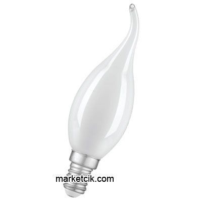 Ecolite 4 Watt Beyaz Camlı Kıvrık Mum Sarı Led Ampul E14 Duy