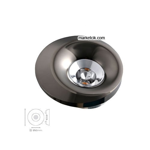 Marketcik MR4006 Sıva Altı Dekoratif Platin Led Spot Armatür Beyaz-Günışığı Işık
