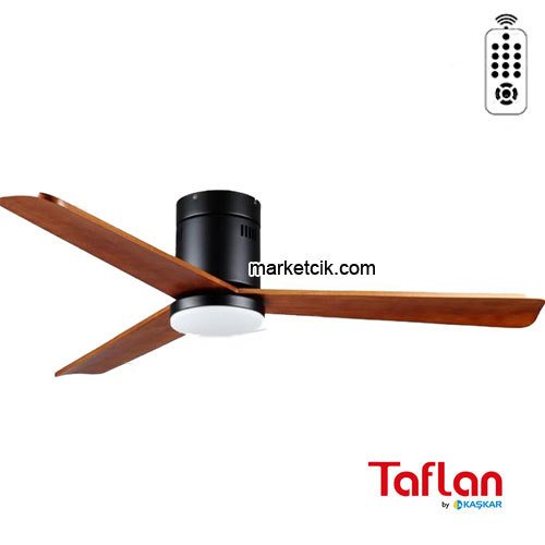 Kaşkar D52033L Aydınlatmalı 3 Ağaç Kanatlı Kumandalı Tavan Vantilatörü