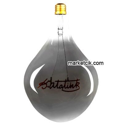Heka Füme Camlı Atatürk Desenli Dekoratif Led Rustik Ampul