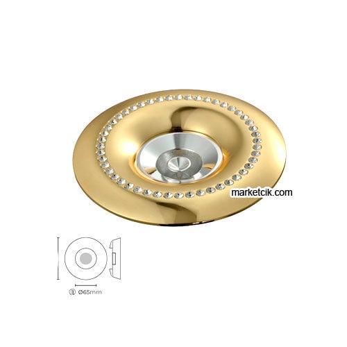 Marketcik MR4019 Sıva Altı Dekoratif Gold Led Spot Armatür Beyaz-Günışığı Işık