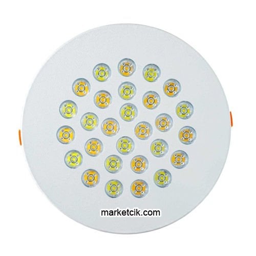 Marketcik 54 Watt Beyaz Kasa Yuvarlak Kuyumcu Vitrin Led Aydınlatma