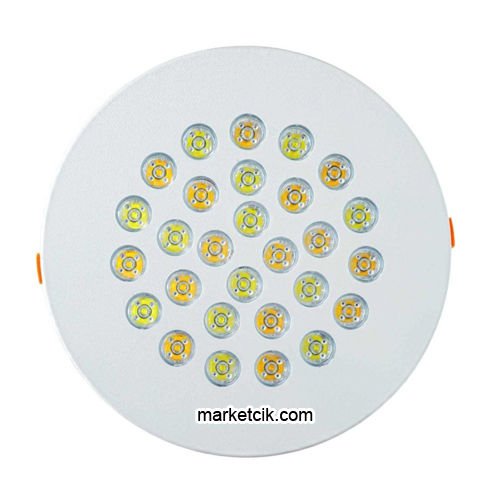Marketcik 54 Watt Beyaz Kasa Yuvarlak Kuyumcu Vitrin Led Aydınlatma