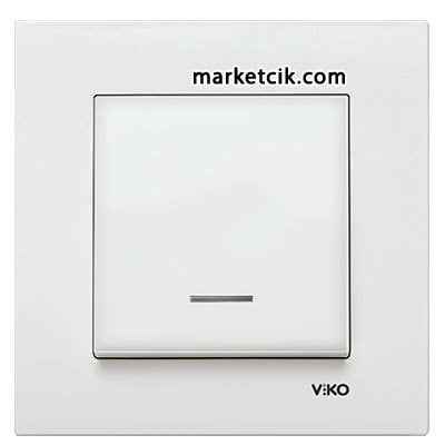 VİKO by Panasonic Karre Krem Işıklı Anahtar Priz