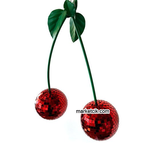 Marketcik Dekoratif Aynalı Kiraz 12 cm