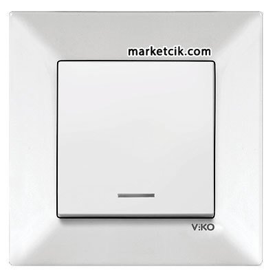 VİKO by Panasonic Meridian Beyaz Işıklı Anahtar Priz