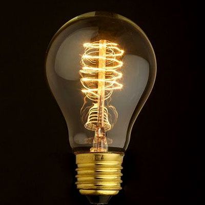 Edison Flemanlı Dekoratif Rustik Ampul 40 Watt E27 Duy, Normal Ampul Modeli