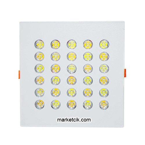 Marketcik 54 Watt Beyaz Kasa Kare Kuyumcu Vitrin Led Aydınlatma