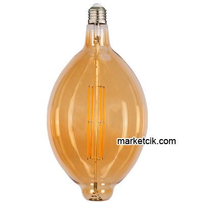 Heka Bal Camlı G170 Glop Dekoratif Led Rustik Ampul