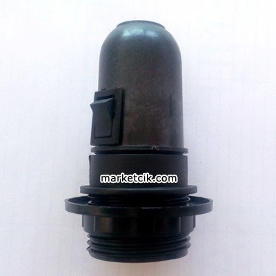 Marketcik Siyah Anahtarlı E27 Duy Dekoratif Şişe ve Masa Lambası Duyu