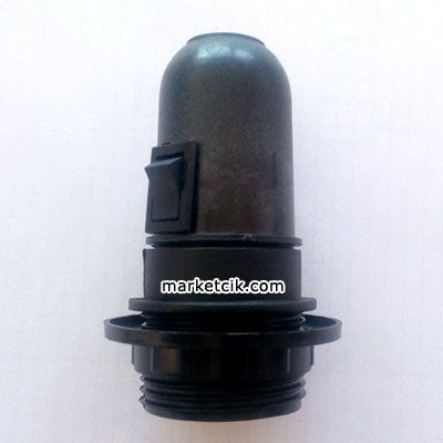 Marketcik Siyah Anahtarlı E27 Duy Dekoratif Şişe ve Masa Lambası Duyu