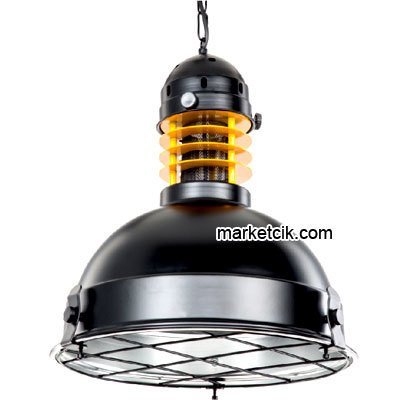 Cata CT-8278 Dekoratif Siyah Retro Sarkıt Avize, Tekli Modern Avize