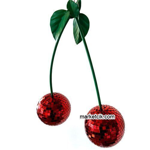 Marketcik Dekoratif Aynalı Kiraz 30 cm
