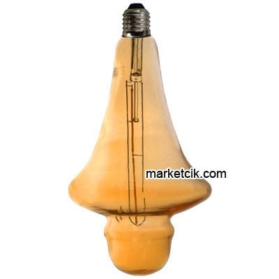 Heka Bal Camlı Ufo Model Dekoratif Led Rustik Ampul