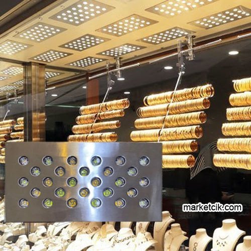 Marketcik 54 Watt Krom Kasa Dikdörtgen Kuyumcu Vitrin Led Aydınlatma