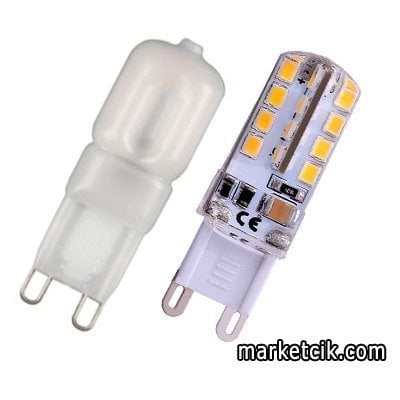 220 Volt G9 Duy 2-5 Watt Led Kapsül Ampul, Halojen Yerine Led Avize Ampulü, Beyaz Işık