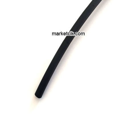 Marketcik Siyah 6 mm Isı İle Daralan Makaron 1 metre