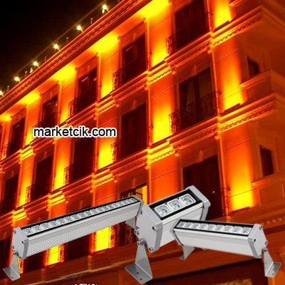 Marketcik Amber Wallwasher Led Aydınlatma 10cm 3 Watt