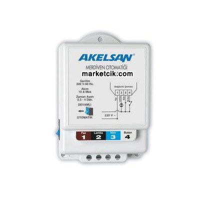 Akelsan Anahtarlı Merdiven Otomatiği 2000W-10A