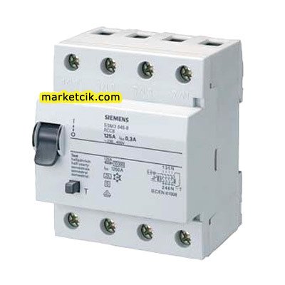 Siemens 3x63 Amp. 300 mA SEL Trifaze Yangın Koruma Rölesi 5SM3646-8