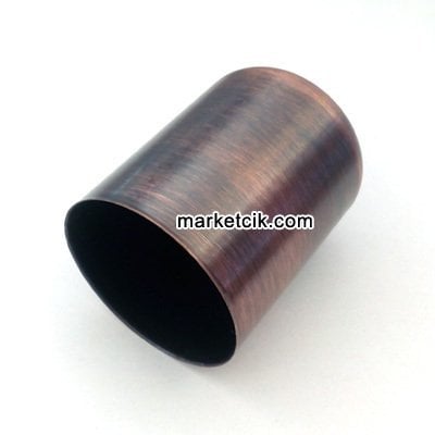 Marketcik Dekoratif Metal Bakır Eskitme Lale E27 Duylar İçin