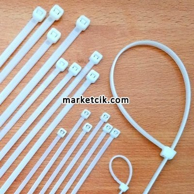 Yıldız 2,5x100 mm Beyaz Kablo Bağı Cırt Kelepçe, 1000 Adet