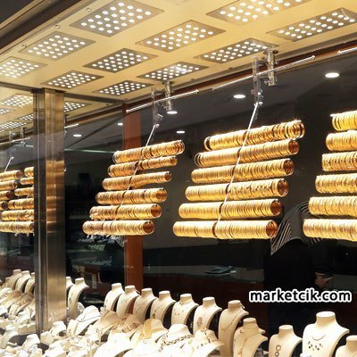 Marketcik 54 Watt Dikdörtgen Kuyumcu Vitrin Led Aydınlatma Günışığı Işık Beyaz Kasa