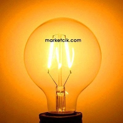 Edison Dekoratif Rustik G120 Led Glop Ampul 4 Watt E27 Duy, G120 Glop Ampul Modeli 12cm