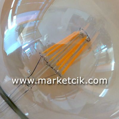 Edison Dekoratif Rustik G120 Led Glop Ampul 4 Watt E27 Duy, G120 Glop Ampul Modeli 12cm