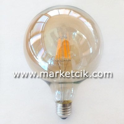 Edison Dekoratif Rustik G120 Led Glop Ampul 4 Watt E27 Duy, G120 Glop Ampul Modeli 12cm