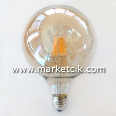 Edison Dekoratif Rustik G120 Led Glop Ampul 4 Watt E27 Duy, G120 Glop Ampul Modeli 12cm