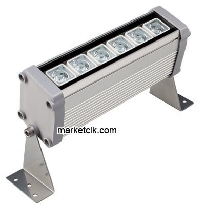 20cm 6 Watt Led Wallwasher Duvar Boyama Aydınlatma Armatürü, Beyaz-Günışığı-Mavi-Kırmızı-Yeşil-Amber-RGB Işık