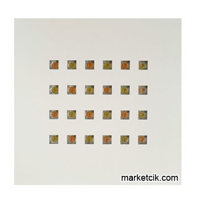 Marketcik 36 Watt Kare Kuyumcu Vitrin Led Aydınlatma Günışığı Işık Beyaz Kasa