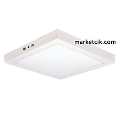 Pelsan Sirma 15 Watt Sıva Üstü Kare Led Panel Armatür Beyaz Işık