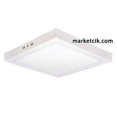 Pelsan Sirma 18 Watt Sıva Üstü Kare Led Panel Armatür Beyaz Işık