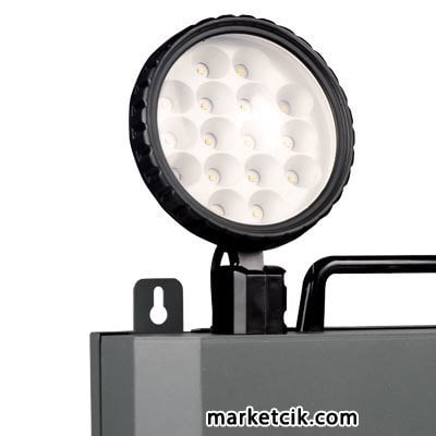 Pelsan 2x5 Watt Metal Kasa Led Emergency Acil Durum Aydınlatma Armatürü 6 Saat Şarjlı