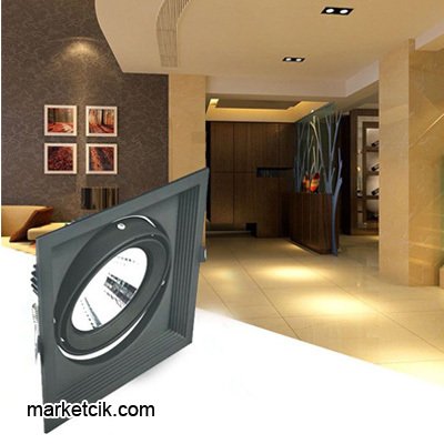 Cata CT-5503 25 Watt Sıva Altı Siyah Tekli Led Spot Armatür Günışığı Işık