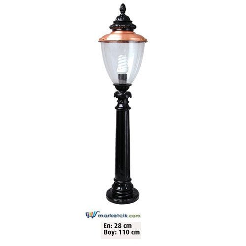 Ayaz 110x28 Alüminyum Bosna Fenerli Park Bahçe Aydınlatma Çim Direği