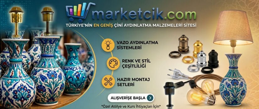 Çini Vazo Aydınlatma